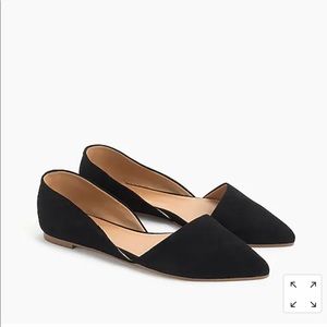 J.Crew Zoe suede d’Orsay flats